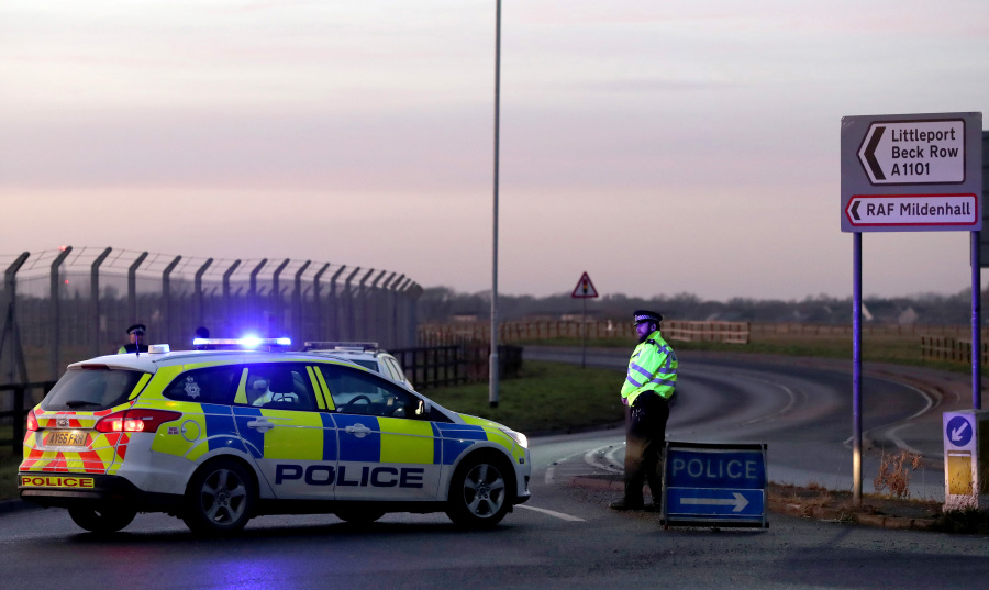 US Air Force says drones spotted over its military bases in England