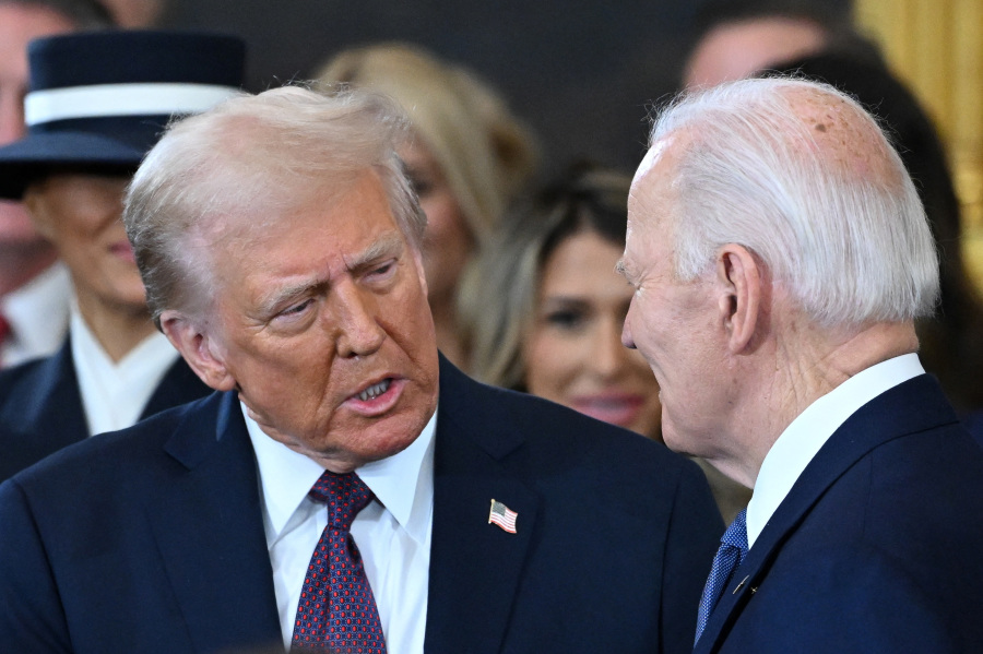 Trump says Biden left him inspirational-type letter