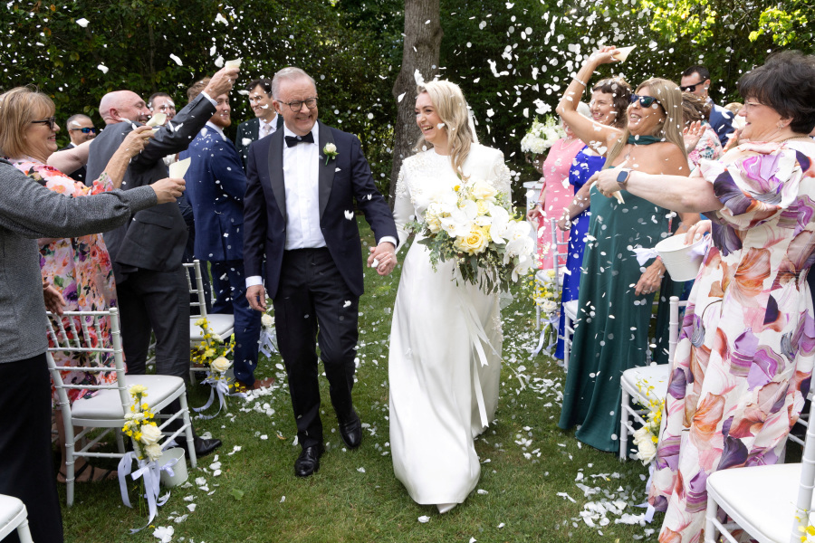 Australian PM Albanese marries partner in private ceremony