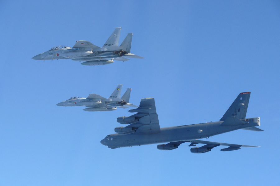 US bombers join Japanese jets in show of force after China–Russia drills, Tokyo says