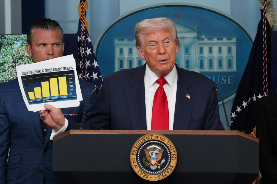 Trump says he will take control of DC police, deploy National Guard to US capital