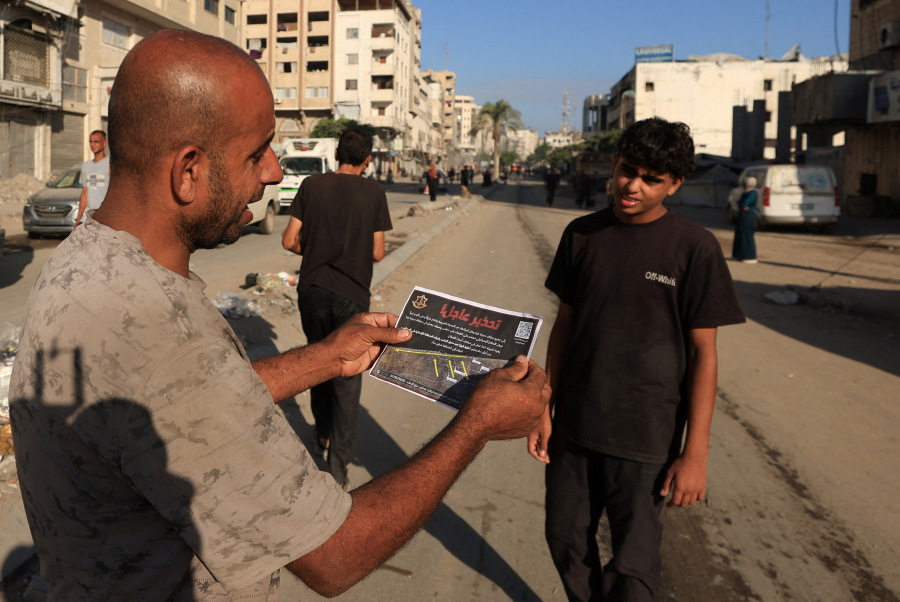 Israeli military issues evacuation order for residents in Gaza City