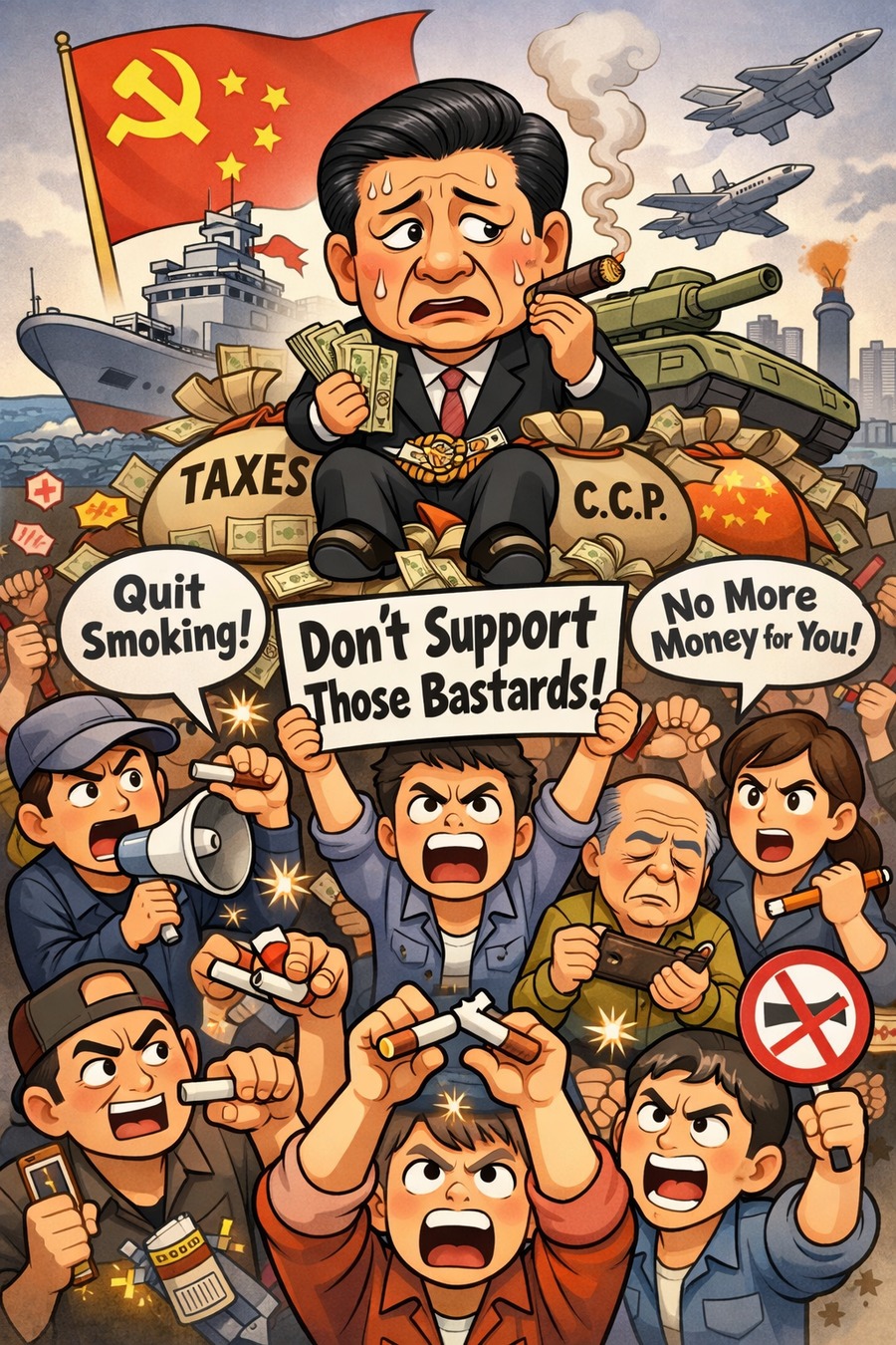 Explosive! Xi Jinping Encounters a Large-Scale Fiscal Noncooperation Movement