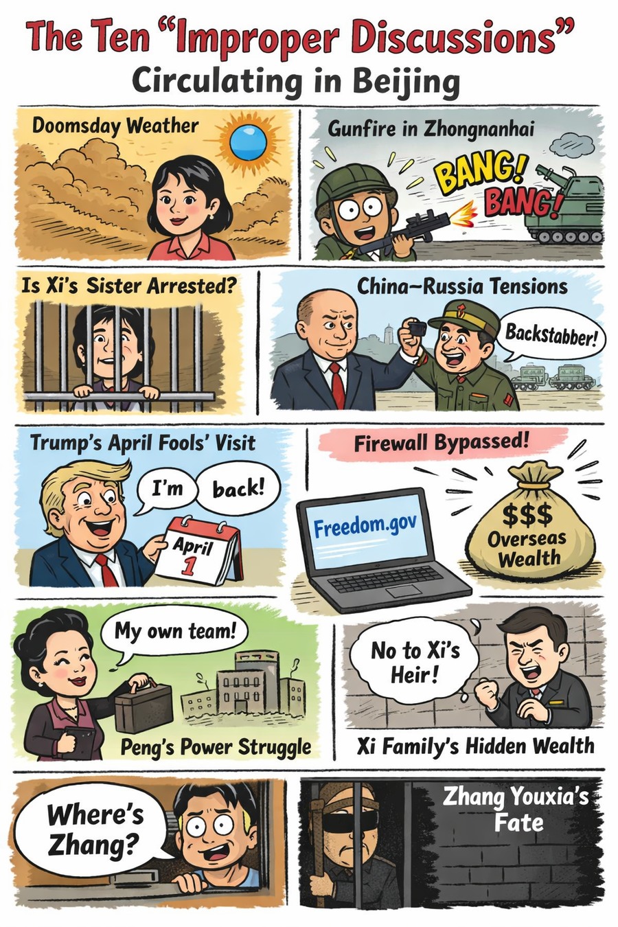 The Ten “Improper Discussions” Circulating Privately in Beijing’s Official Circles
