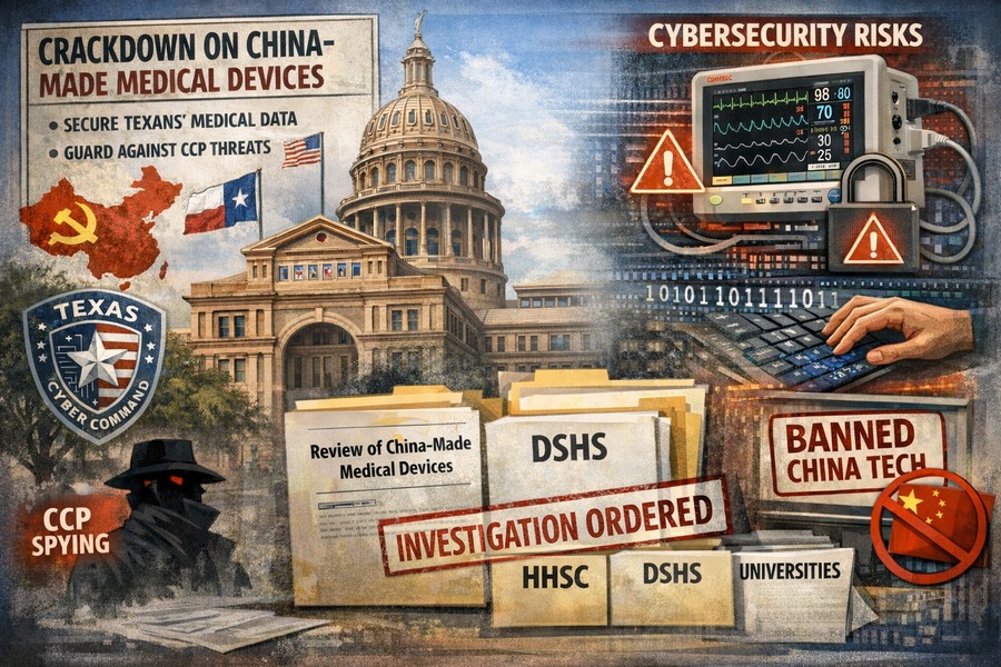 Concerned About Cybersecurity Risks, Texas Reviews China-Made Medical Devices
