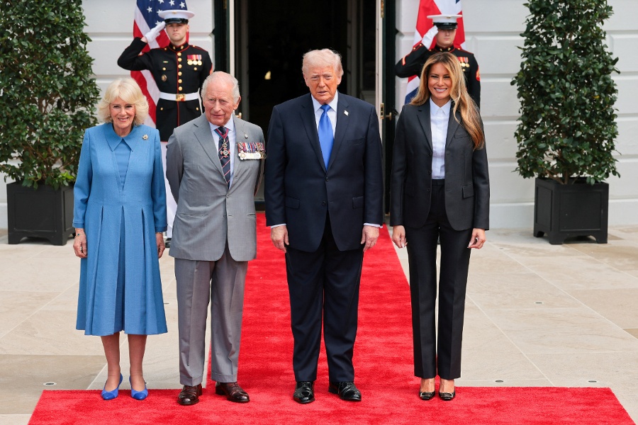 Britain s King Charles bids farewell to Trump as US state visit ends