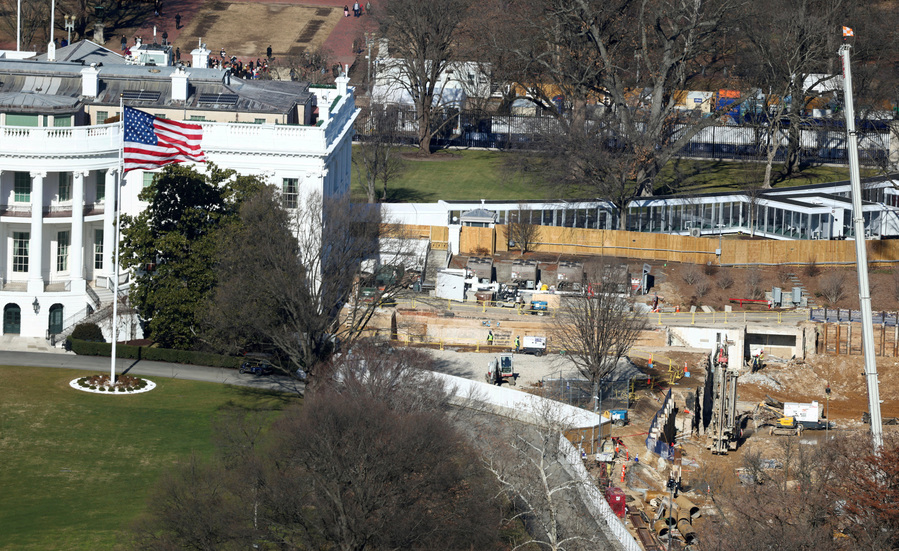 Trump administration files emergency motion to resume ballroom work, citing security issues
