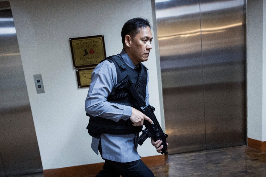 Gunshots fired in standoff at Philippine Senate over ICC suspect