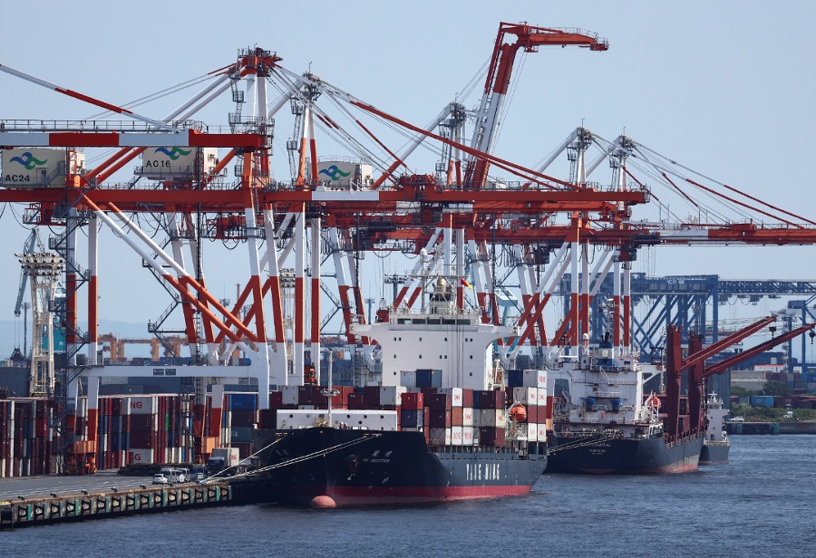 Japan exports rise for eighth month despite supply disruptions