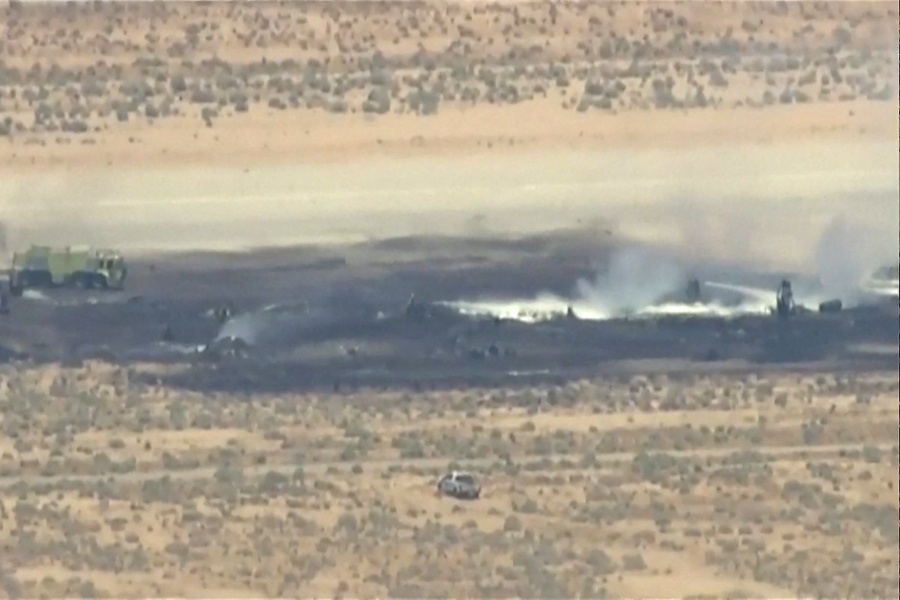 US Air Force B-52 bomber crashes on takeoff in California, Air Force says