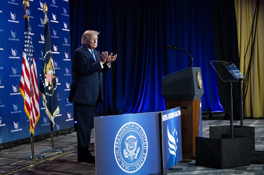 Trump defies severe storms to deliver late-night ‘America 250’ speech